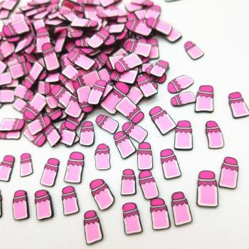 20g 5mm Pink Polymer Clay Slices for Nail Art