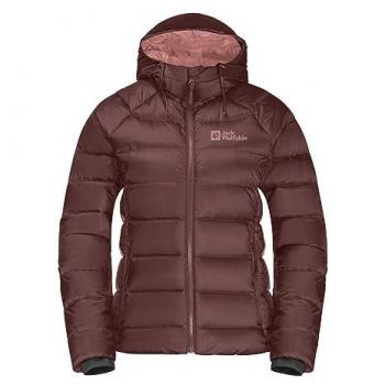 Giacca in piuma Jack Wolfskin Nebelhorn Down granata donna