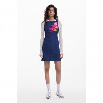 Mini vestido efecto denim