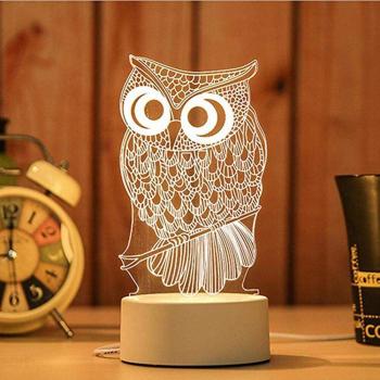 Warm White 3D Acrylic Desk Light