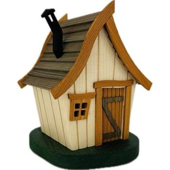 Glas-Seiffen Räucherkugeln – Krumme Hütte mit Duftkerze