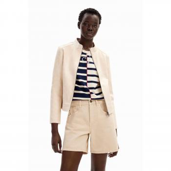 Desigual Short jean uni WHITE 38 femme