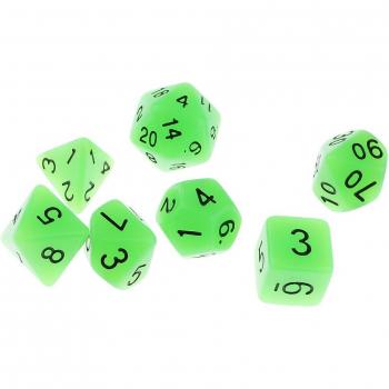 Illuminated Multi-Faceted Dice Collection