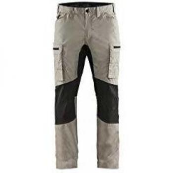 Pantaloni da lavoro elasticizzati Blaklader Service Stretch beige/nero taglia 42