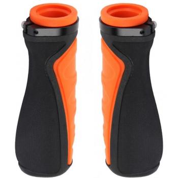 Fahrrad Lenker Griff Set – 2 Stück – Anti‑Unterhose Gummi, ultraleicht, orange & schwarz