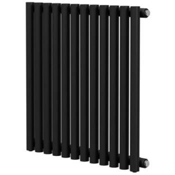 Sinclair Colore Horizontal Radiator – 600 mm × 595 mm, Matt Black Finish, Mild Steel