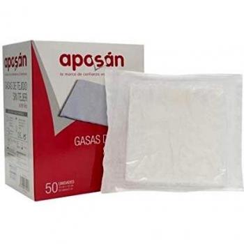 Aposan Gasa Estéril Tejido Sin Tejer Compresas 10 cm x 10 cm 50 Gasas (2 u/sobre)