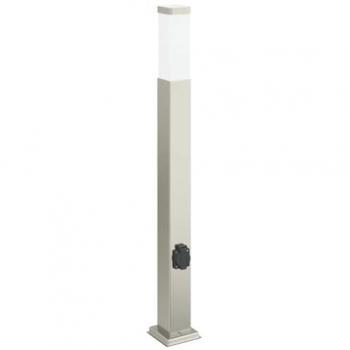 VidaXL Edelstahl Pollerleuchte 80 cm mit Auslass