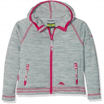 Grau‑Fleece Kids Jacket “Trespass Goodness” – Platinum Marl, 230 g/m², 3/4 Jahreszeit, 2–12 Jahre