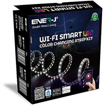 Plug‑and‑Play 5m RGB+CCT LED Strip, IP65, WiFi + Alexa Compatible