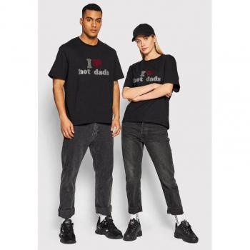 Regular Fit Shirt „Hot Dads 2005“ – Unisex, Schwarz