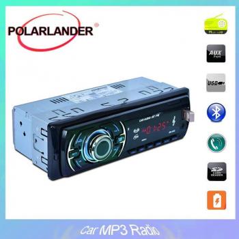 Reproductor de música para coche 1 Din Bluetooth USB SD FM con control remoto y a prueba de golpes