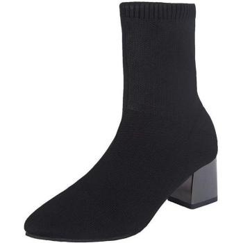 Botas Negras de Tacón Alto para Mujer