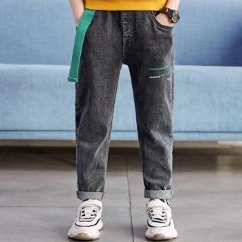Jeans para niño con cintura elástica, pantalones vaqueros informales, ropa de primavera, tallas de 5 a 11 años