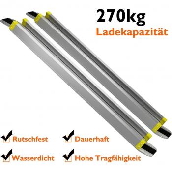 Costway 2 x Teleskop-Rampe aus Aluminium mit Rutschhemmung