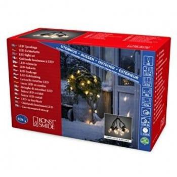 Konstsmide Set of 40 Amber LED Festoon Lights