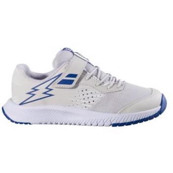 Babolat Pulsion AC Tennisschuhe Kinder Creme-Blau Größe 29