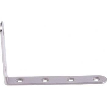 Support de coin inox 125 × 75 mm L‑profil