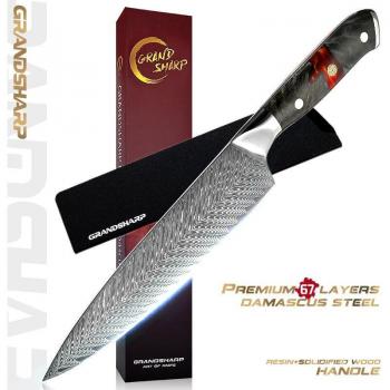 GRANDSHARP – couteaux de cuisine damas VG10, ensemble pour Chef japonais, désosseur et utilitaire, 1-5 pièces