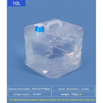 20L Portable Folding Water Bucket with Lid and Tap