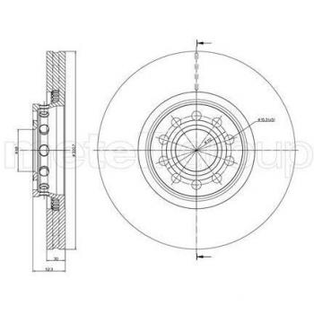 Disque de frein 321,0 × 30,0 mm METELLI 23‑0747C