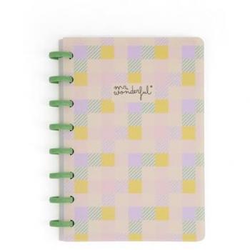 Nota A5 “Estilo Mr. Wonderful – Amarillo, Verde y Lila”