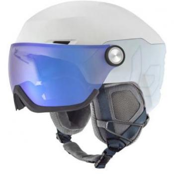 Bollé V-Ryft Pure Helm perlweiß mit blauem photochromatischem Glas