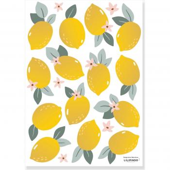 Lemon Zest Stickers by Louise LILIPINSO