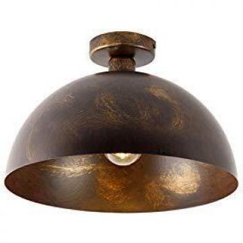 Qazqa Lampe de plafond rustique