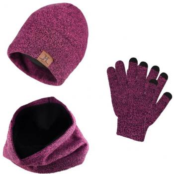 Bufanda y gorro con guantes para hombre y mujer en invierno