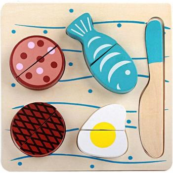 Wooden Vegetable Cut‑Out Game for Kids