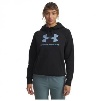 Women’s Rival Shimmer Hooded Sweatshirt – Black Iridescent
