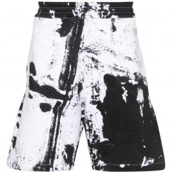 Alexander McQueen Men's White Organic Cotton Shorts | Large Size