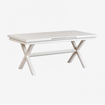 Mesa de Jardín Aluminio Blanco Gardenia