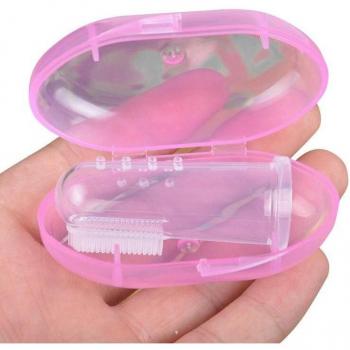 Mini Brosse Bébé Silicone – Soins Dentaires Amicales