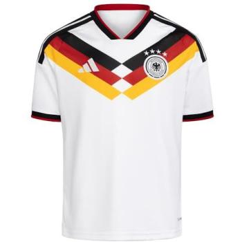 Germany adidas 26/27 Home Junior Short Sleeve Tee – White, 9‑10 Years
