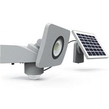 Proiettore solare a LED SHUTTLE SLIM 10W 4000K 1000Lm IP65 con pannello removibile