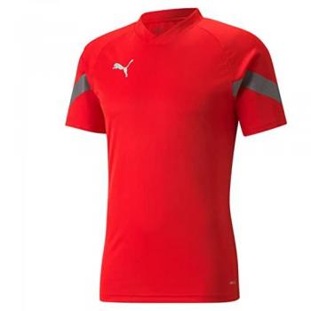 Teamfinal Red/Smoked Pearl PUMA Workout T‑Shirt