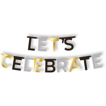 Grußkette „Let’s Celebrate“ – 1,85 m × 13,8 cm (Papstar 37240)