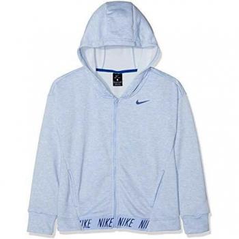 Nike G NK FZ Studio Felpa Bambina HTR Aluminum Indigo XLarge