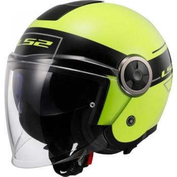 Casque jet LS2 OF620 Classy Classic Noir Jaune 2XL