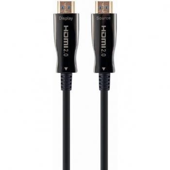Gembird CCBP-HDMI-AOC-20M-02 Cavo HDMI attivo ad alta velocità 20m, tipo A (Standard), nero con Ethernet