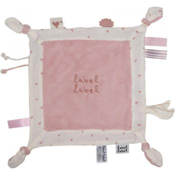 Doudou Étiquettes Douces Cœur Rose 1 pièce