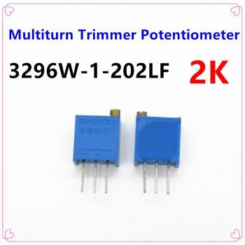 Multi‑Turn Variable Resistor 2 kΩ, 15‑piece Lot – 3296W‑1‑202LF