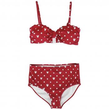 Tee‑shirt bikini Disney Mickey Minnie, pois colorés, disponible en S à XXL