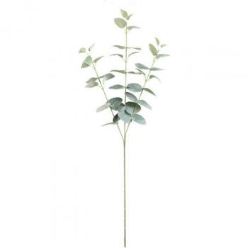 Eucalyptus Leaf Spray 68CM Vintage Green Silk for Home and Wedding Use