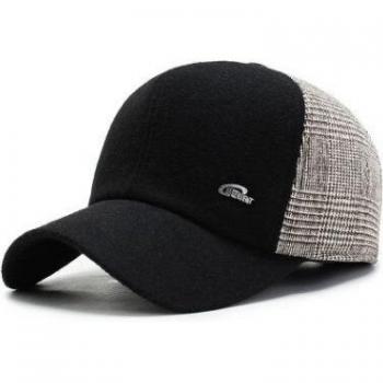 Gorra de béisbol para hombre con orejeras cálidas