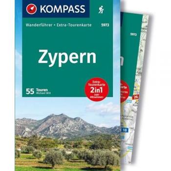 KOMPASS Wanderführer Zypern, 55 Touren mit Extra-Tourenkarte: GPS-Daten zum Download