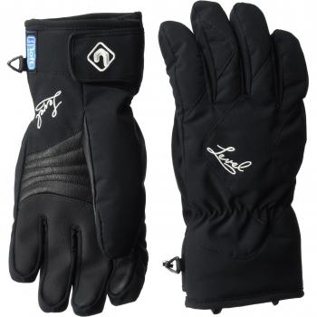 Fuerza Nivel W Guantes Negros para Esquí 8 (Mujer)