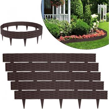 Rattan-Look Beeteinfassung für den Garten